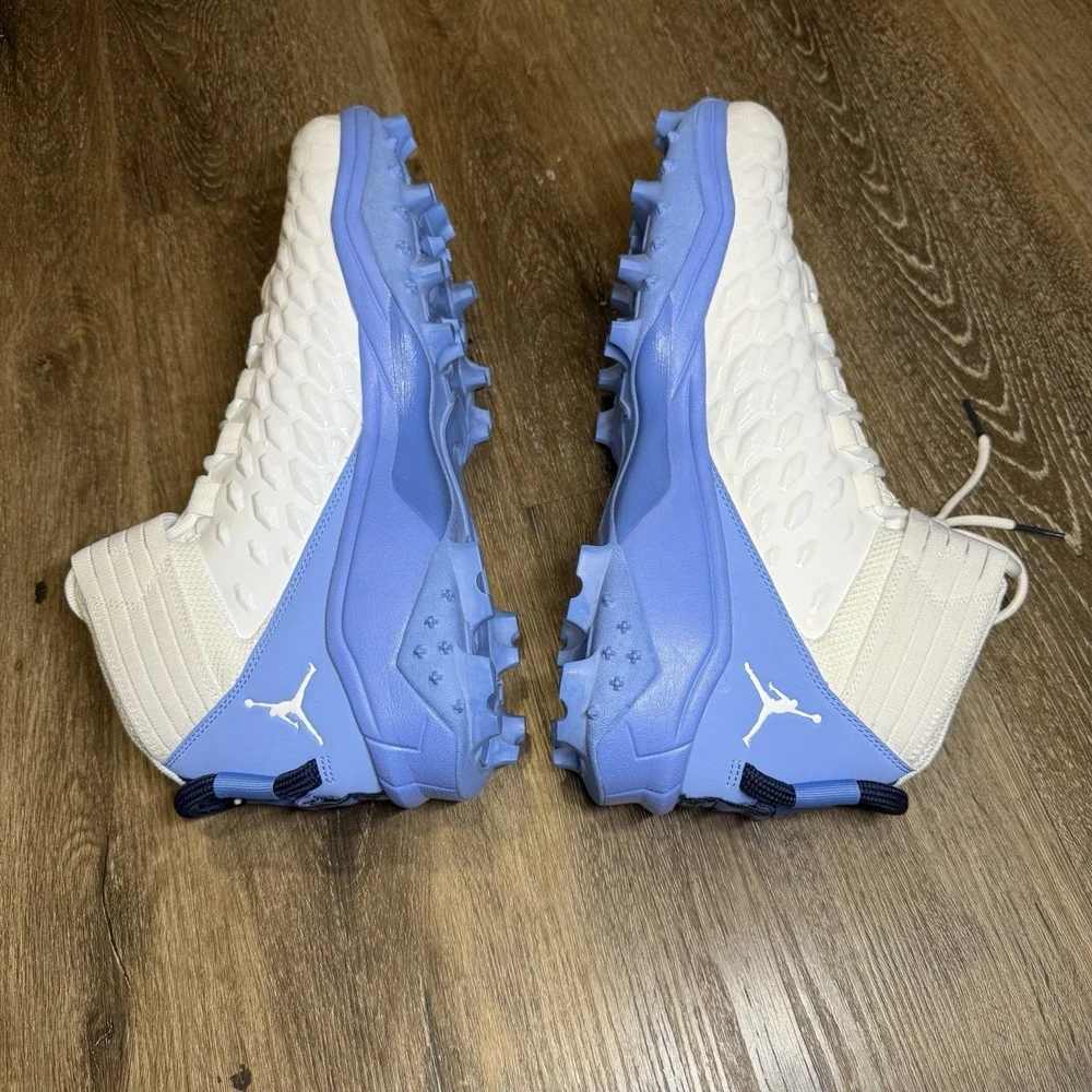 Jordan Force Savage Pro 2 Sharks UNC Tar Heels School PE Mens Size 15 CV1666-101